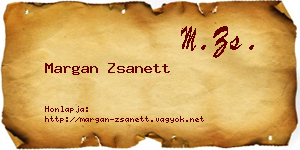 Margan Zsanett névjegykártya